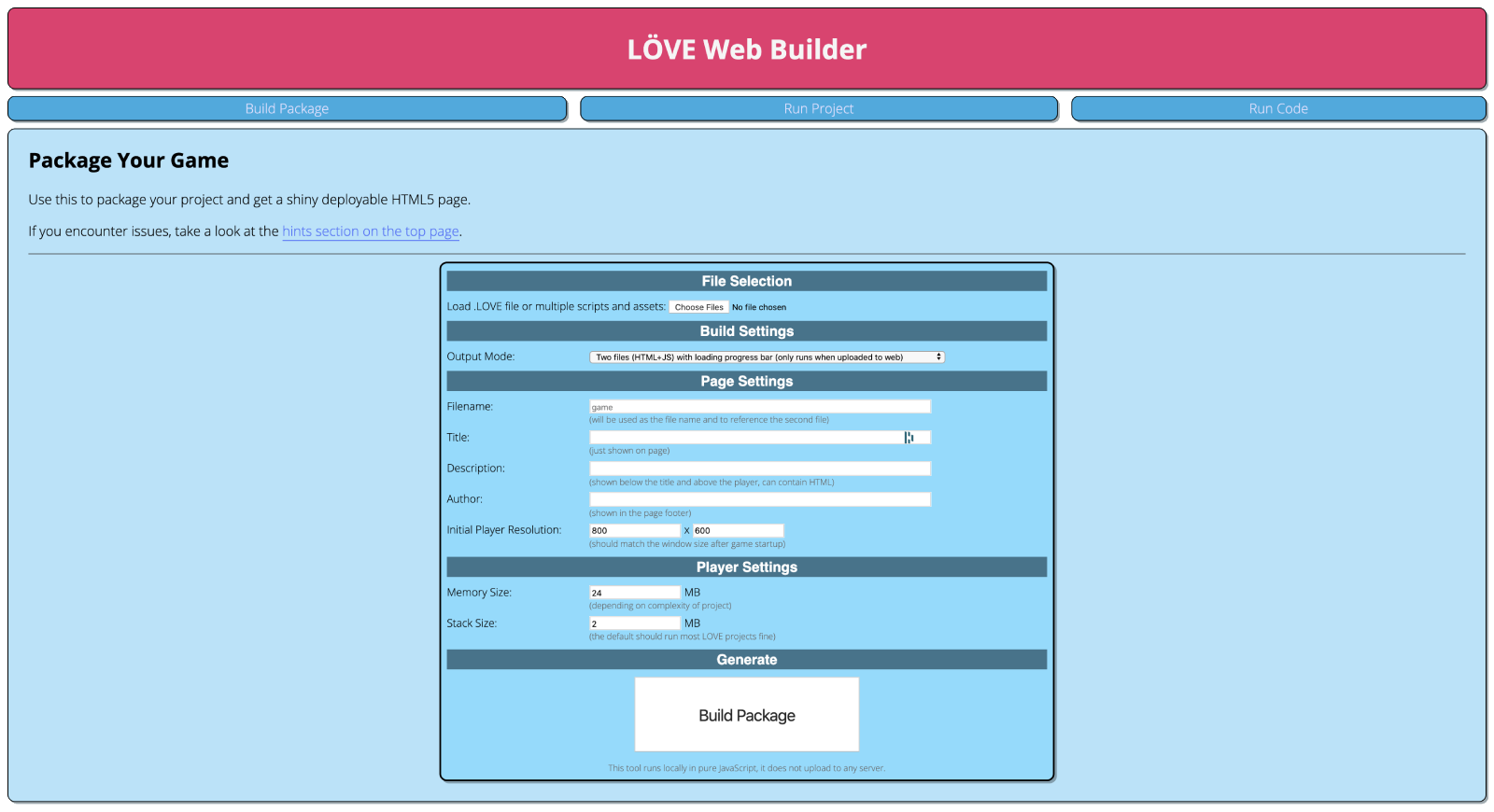 love-web-builder